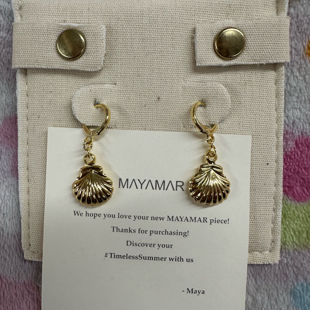 Gold Shell Earrings